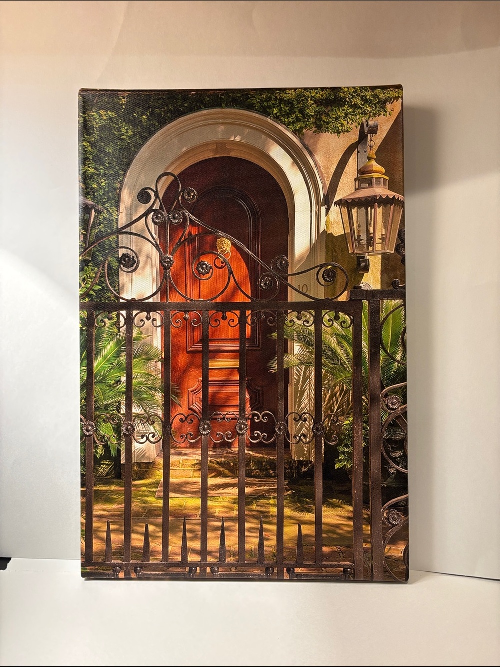 Decorative Canvas Art - Wrought Iron Gate & Red Door from Charleston,SC